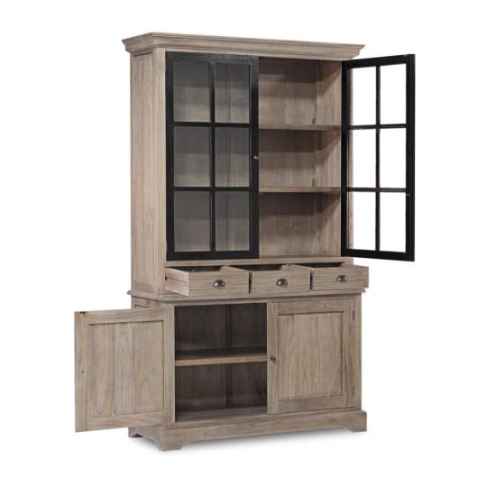 klasicky country provansalska vitrinka vitriny country cierna drevena jedalensky obyvacka nabytok jedinecny nabytok obyvacka kuchyna provence velkorozmerny bufet nabytok design byvania.jpg